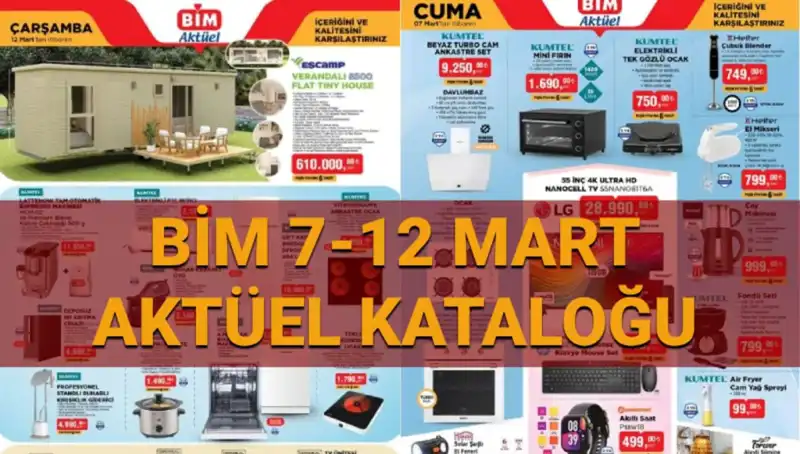 BİM Aktüel Kataloğu 11-12 Mart: Mini Fırından Televizyona Her Şey Burada!