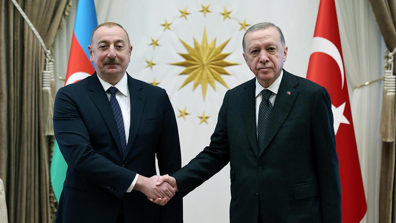 Türkiye Cumhurbaşkanı Erdoğan, Azerbaycan Cumhurbaşkanı Aliyev ile Görüştü
