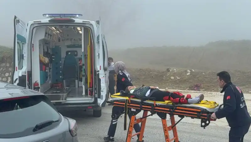 Düzce'de Yoğun Sis Kazasına Neden Oldu: İki Araç Çarpıştı, Altı Yaralı!