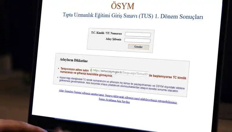 2025 TUS 1. Dönem Sınav Sonuçları Açıklandı! Hemen Öğrenin