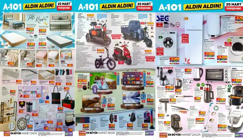 A101 Aktüel Kataloğu ile Mart Ayına Renk Katın!