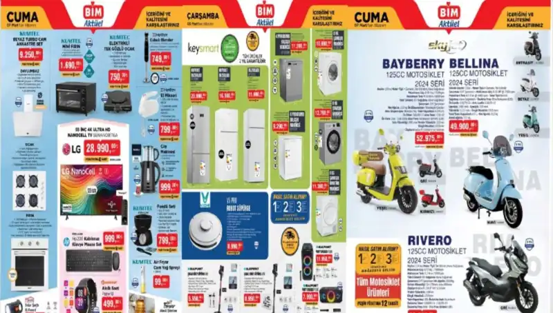 BİM’de Kaçırılmayacak İndirimler Başlıyor: 4-7 Mart Aktüel Ürünler Kataloğu