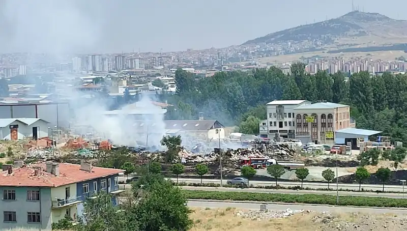 Otluk Alanda Başlayan Yangın, Depoyu Alev Alev Yaktı