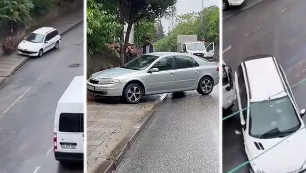 Otobüs Mazot Sızdırınca Kazalar Peş Peşe Geldi! İşte O Anlar
