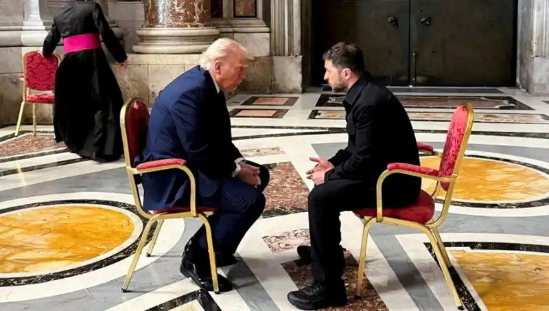 Zelenski, Trump ile En Unutulmaz Görüşmeyi Vatikan'da Yaptı
