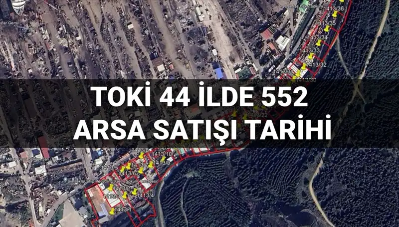 TOKİ’nin Dev Arsa Satışı: 44 İlde 552 Arsa Açık Artırma ile Satışa Sunulacak!