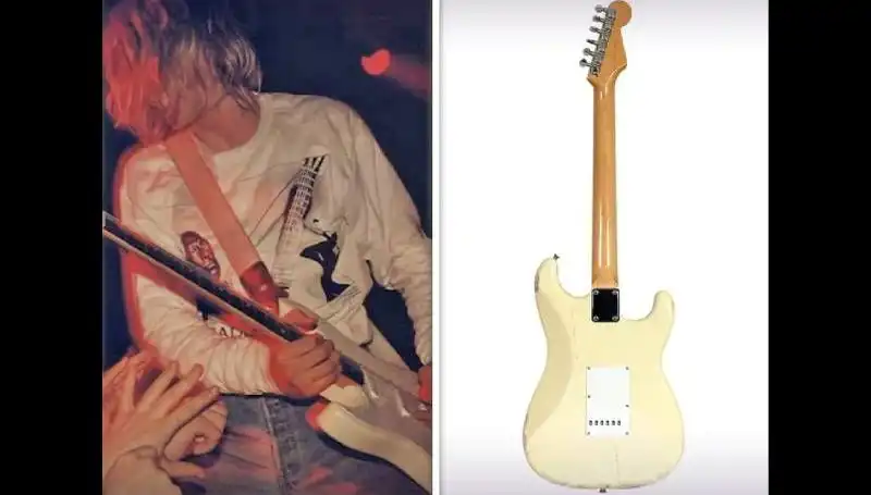 Kurt Cobain'in Efsanevi Gitarı, Rekor Fiyata Açık Artırmada Satıldı