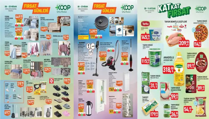 Tarım Kredi KOOP Marketlerinden 12-23 Nisan Aktüel İndirimleriyle Ekonomik Alışveriş Fırsatları
